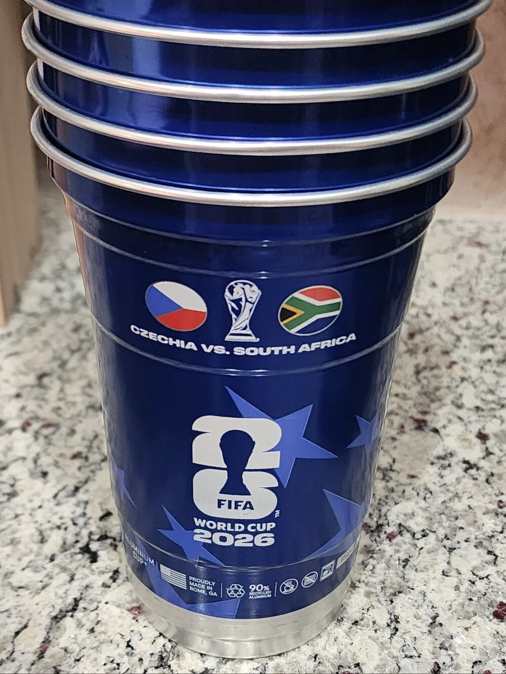 Five FIFA World Cup Michelob Ultra Cups